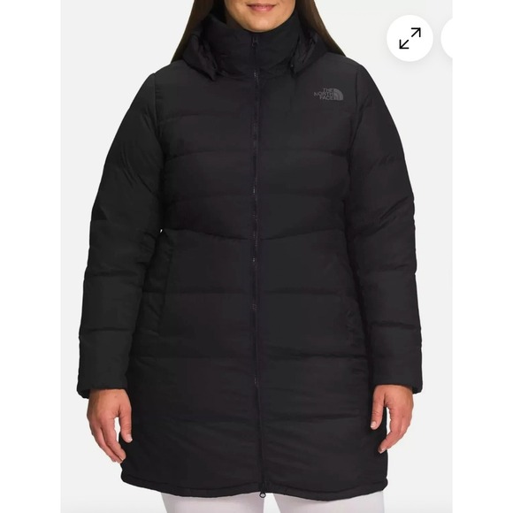 The North Face Womens Plus Metropolis PKA I Down Coat 3X Black - Picture 1 of 6
